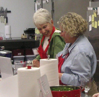 Two Ladies Enjoying Coooking Class