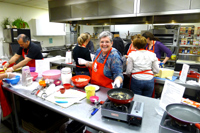 Cooking Class Participants Cooking