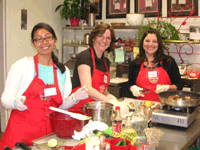 Team Enjoying Cooking Class