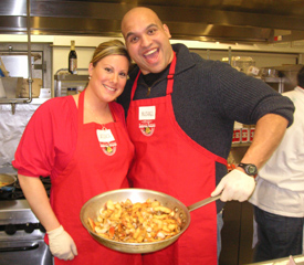 Couple at a Hands-On Cooking Class, Suffolk County, Long Island