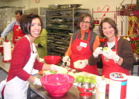 Cooking class participants.