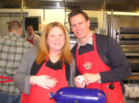 Couple Cooking Together at Cooking Class