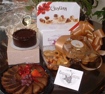 Contents of Condolence Tower Gift Basket By Elegant Eating