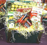 Custom Gift Baskets for Chistmas & Hanukkah in Suffolk County, Long Island, Ultra Suede Chest Gift Basket Shown.