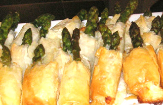 Asparagus with Phyllo - Suffolk County, Long Island Caterers