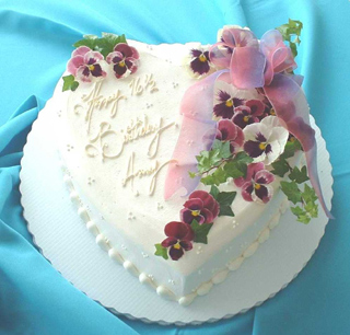 Heart Shaped Cake available at famous Long Island catering company 