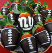 Chocolate Strawberry Footballs by Elegant Eating