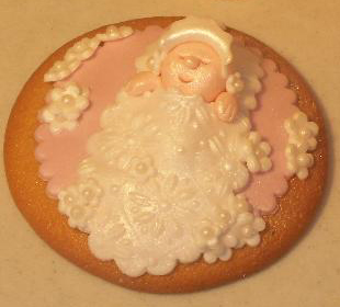 Custom Fondant Cookie - Great for a Baby Shower, New Baby or Christening 