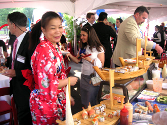 Sushi Station at Catered Corporate Event, Stony Brook, Suffolk County
