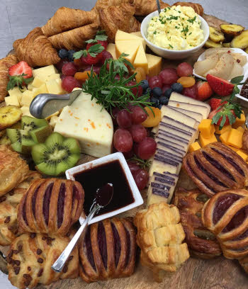 Brunch grazing tray - is wonderful for staff meetings, parties, thank you gifts and more.