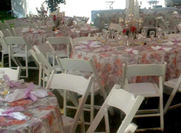 Table Settings -Summer Tent wedding sample